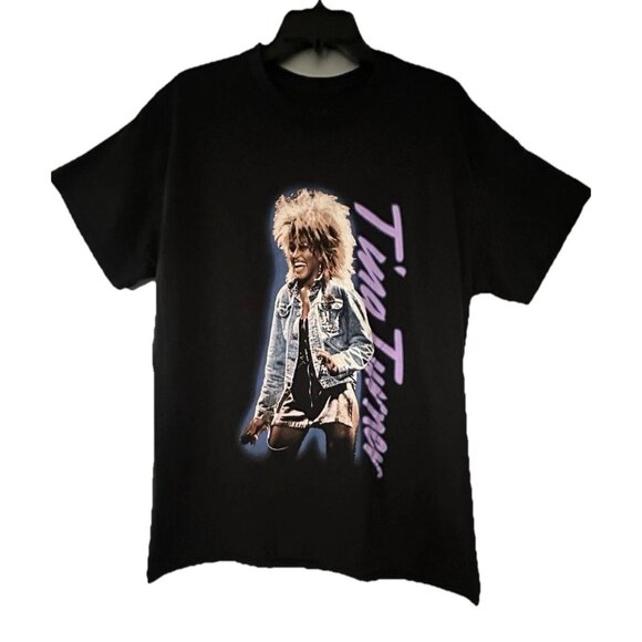 Vintage Tina Turner Simply The Best  Black T-shirt Large L concert 90s 90s y2k - Picture 2 of 10